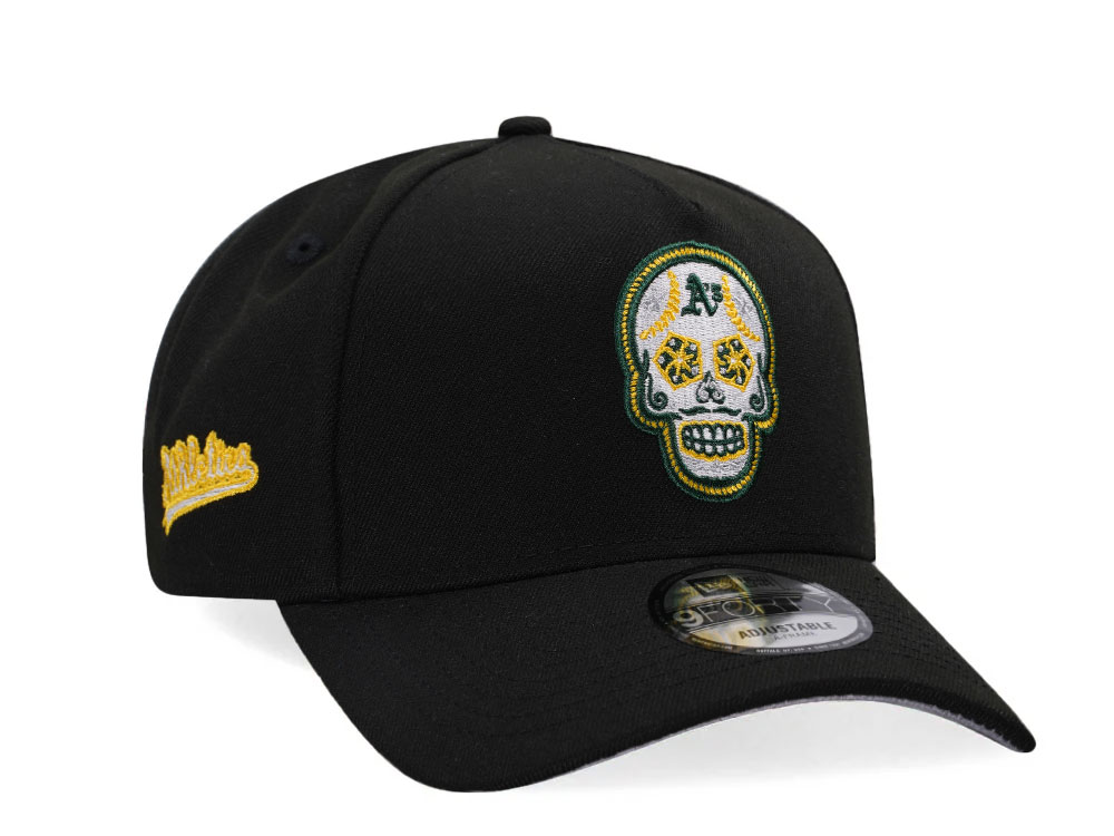 New Era Oakland Athletics Skull Black Classic Edition 9Forty A Frame Snapback Casquette
