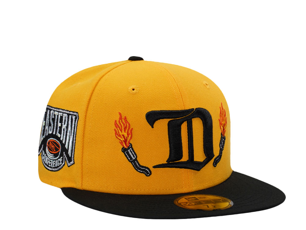 New Era Detroit Red Wings Eastern Conference Gold Two Tone Edition 59Fifty Fitted Casquette