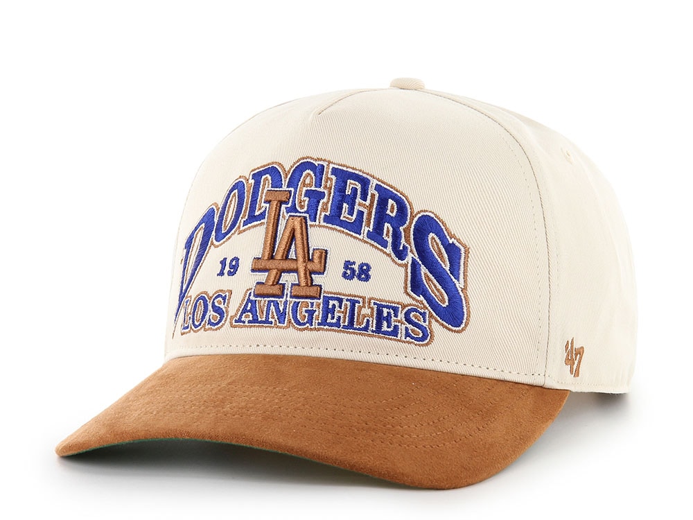 47 Brand Los Angeles Dodgers Suede Visor Natural Hitch Snapback Casquette