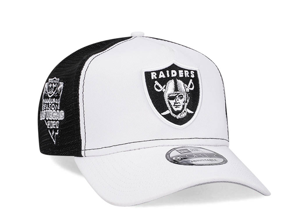 New Era Las Vegas Raiders Inaugural Season 2020 9Forty A Frame Trucker Snapback Casquette