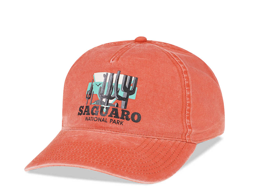 American Needle Saguaro National Park Orange Vintage Casual Snapback Casquette