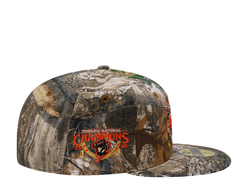 New Era Sugarland Space Cowboys Triple A Champions 2024 Realtree Edition 59Fifty Fitted Casquette
