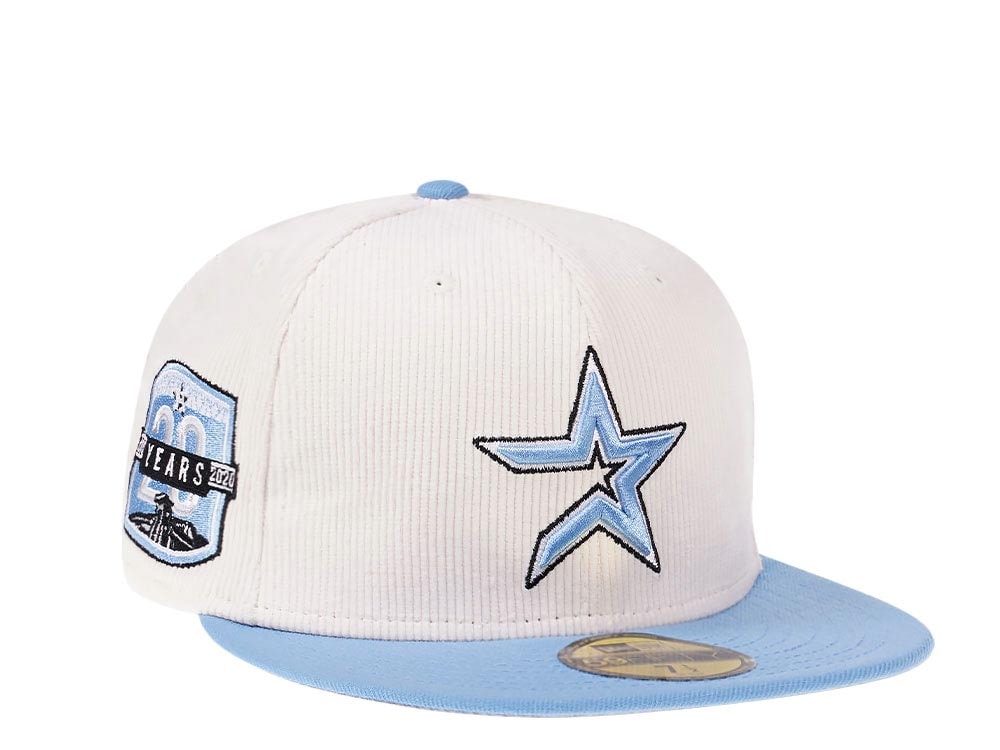 New Era Houston Astros 20th Anniversary Creme Corduroy Two Tone Edition 59Fifty Fitted Casquette