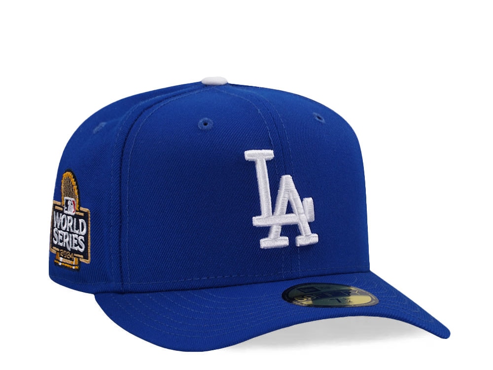 New Era Los Angeles Dodgers World Series 2024 Blue Prime Edition 59Fifty Pre Curved Fitted Casquette
