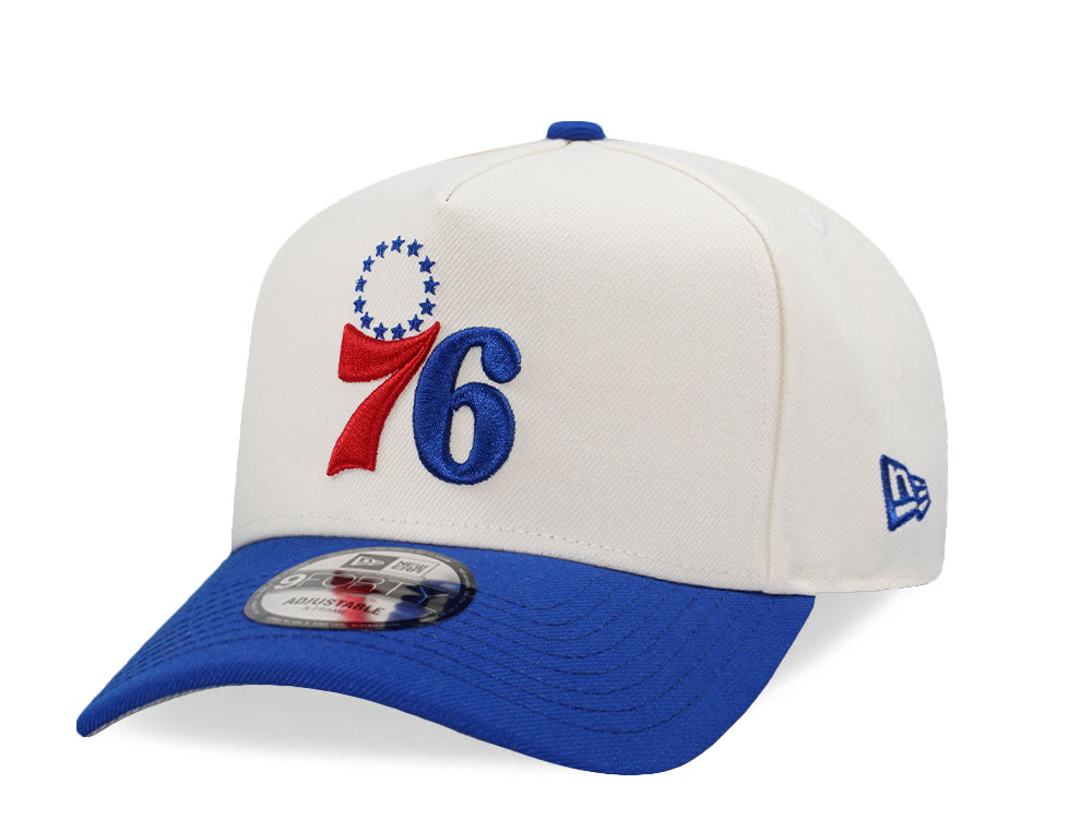 New Era Philadelphia 76ers Classic Chrome Two Tone Edition 9Forty A Frame Snapback Casquette