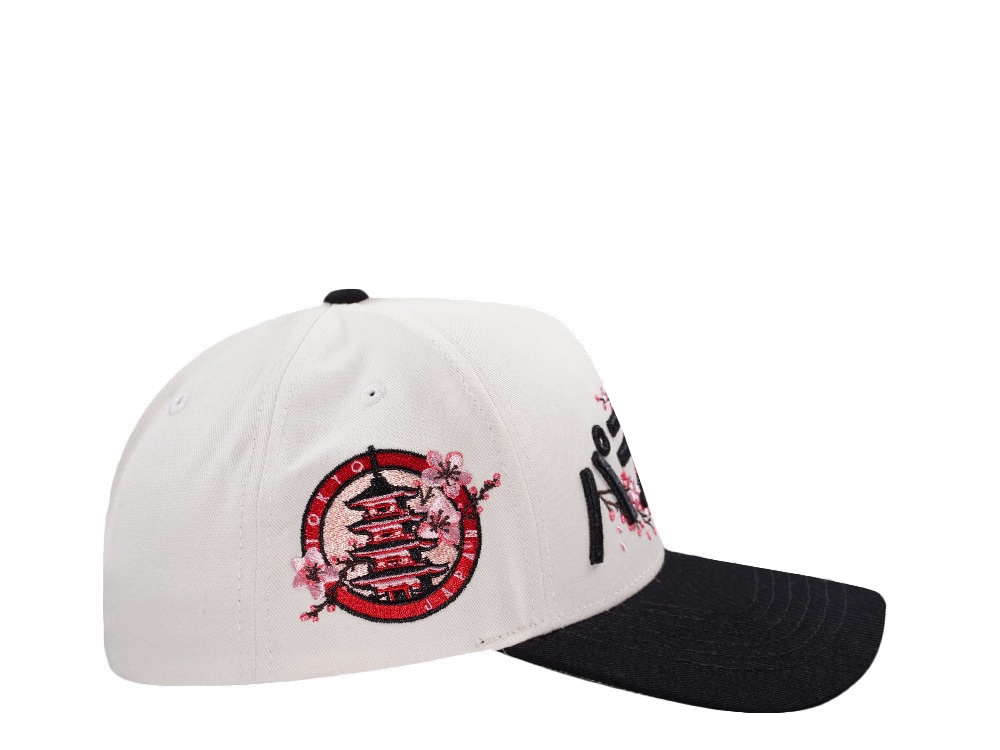 Parallel Union Japan Tokyo Sakura Emblem Kanji Script Black Prime Edition Snapback Casquette