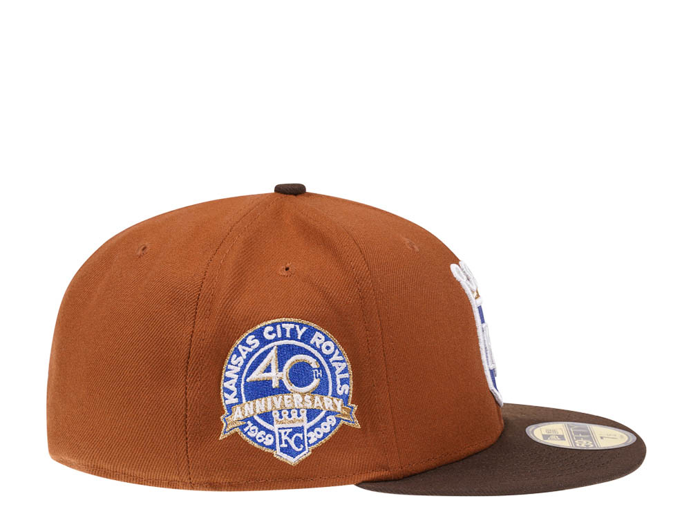 New Era Kansas City Royals 40th Anniversary Bourbon and Suede Edition 59Fifty Fitted Casquette