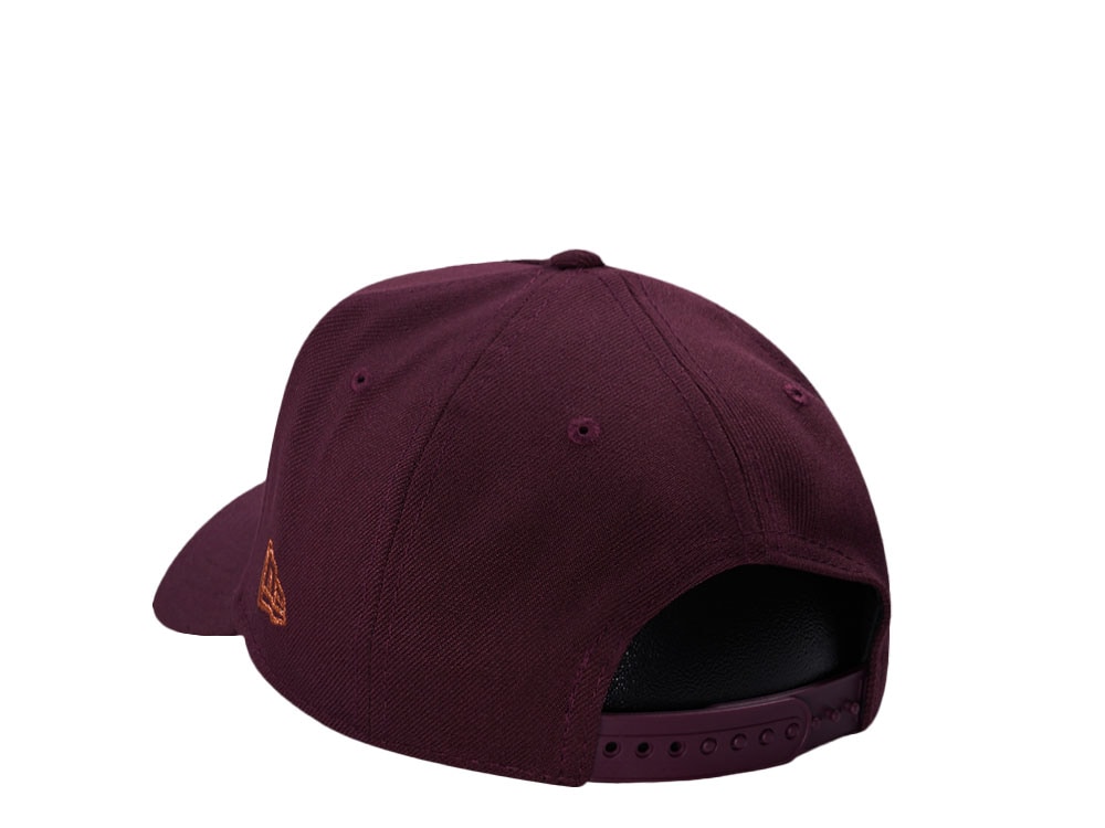 New Era Anaheim Ducks 30th Anniversary Maroon Prime Edition 9Forty A Frame Snapback Casquette