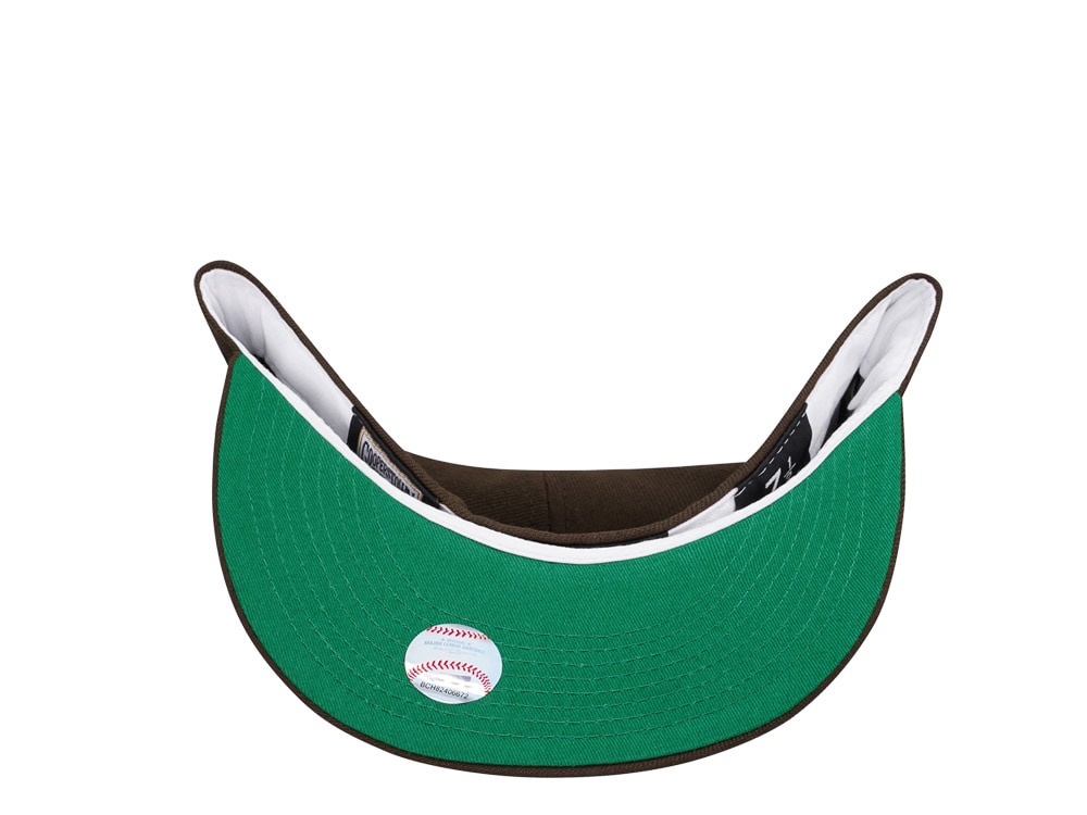 New Era Seattle Mariners 40th Anniversary Chocolate Script Throwback Edition 59Fifty Fitted Casquette
