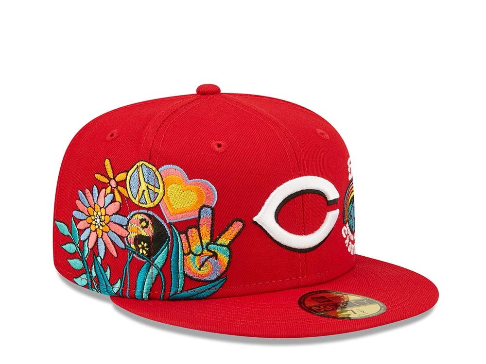 New Era Cincinnati Reds 5x World Series Champions - Red Groovy Edition 59Fifty Fitted Casquette