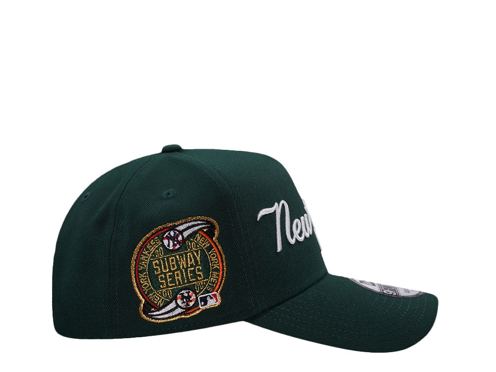 New Era New York Yankees Subway Series Dark Green Prime Edition 9Forty A Frame Snapback Casquette