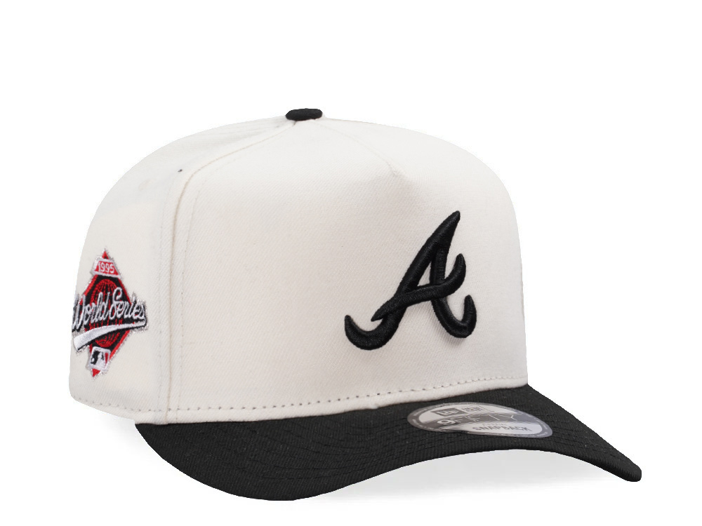 New Era Atlanta Braves World Series 1995 Chrome Two Tone Edition 9Fifty A Frame Snapback Casquette
