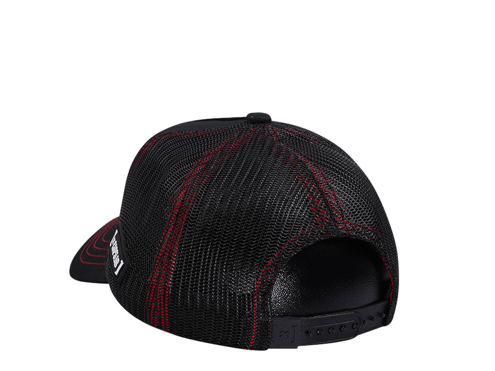 Capslab Looney Tunes Taz Black Trucker Snapback Casquette