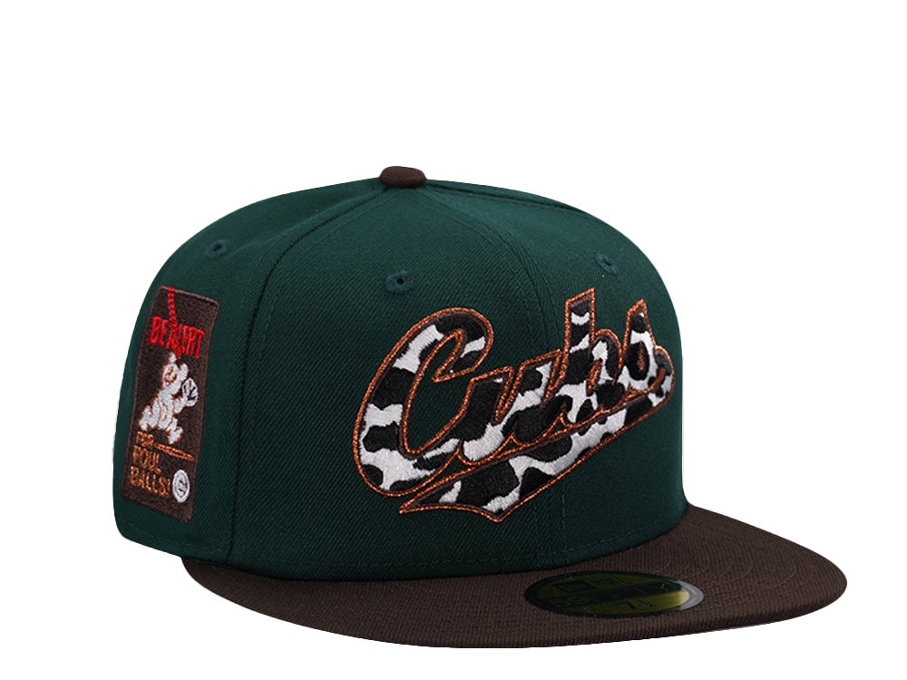New Era Chicago Cubs Stay Alert Dark Green Two Tone Edition 59Fifty Fitted Casquette