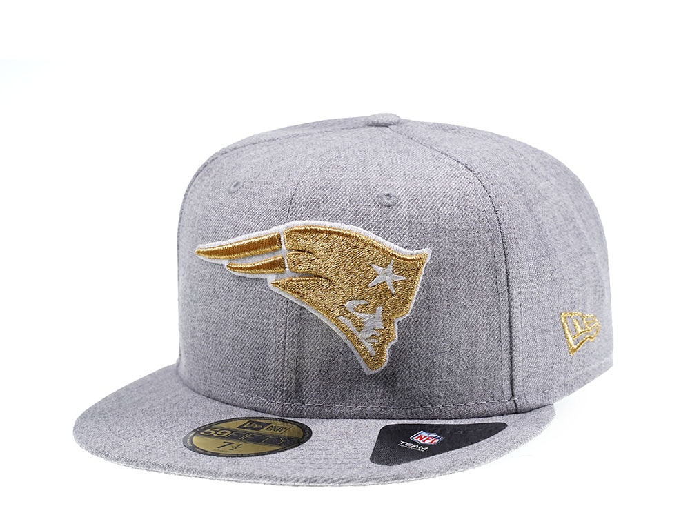 New Era New England Patriots Heather Gold Edition 59Fifty Fitted Casquette