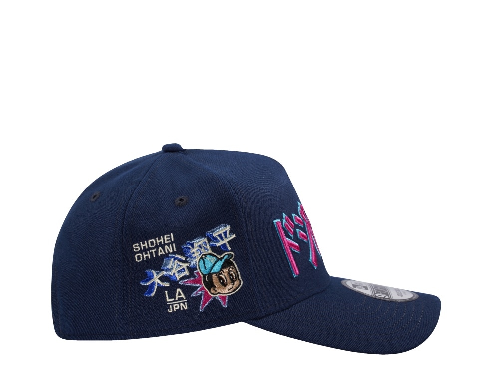 New Era Los Angeles Dodgers Kanji Ohtani Ocean Blue Prime Edition 9Forty A Frame Snapback Casquette