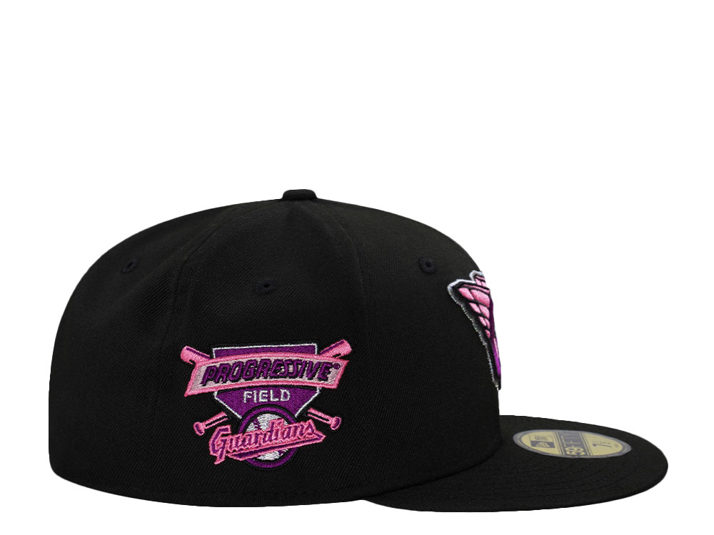 New Era Cleveland Guardians Progressive Field Magenta Black Prime Edition 59Fifty Fitted Casquette