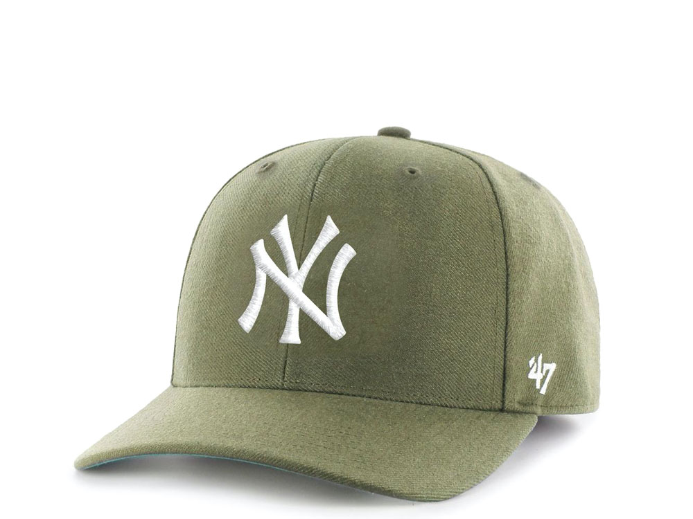 47Brand New York Yankees Cold Zone Classic DP Olive Snapback Casquette