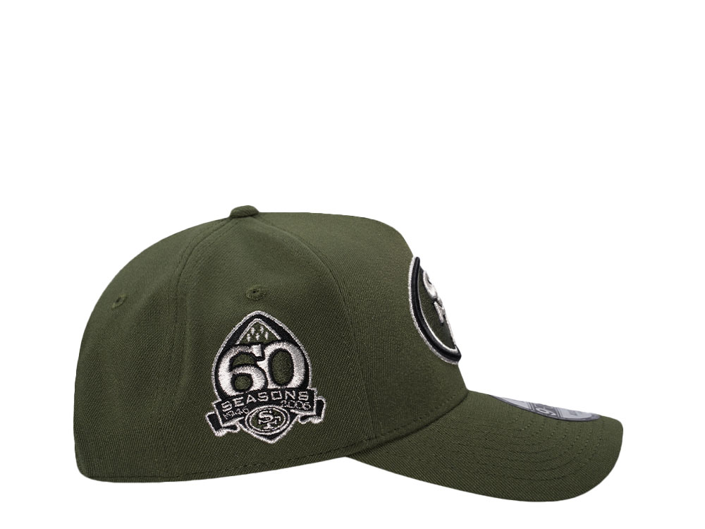 New Era San Francisco 49ers 60 Seasons Green Realtree Edition 9Forty A Frame Snapback Casquette