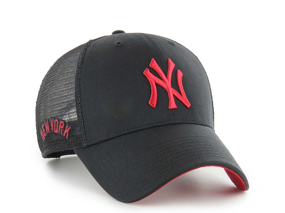 47Brand New York Yankees Black Branson Edition Trucker MVP Snapback Casquette