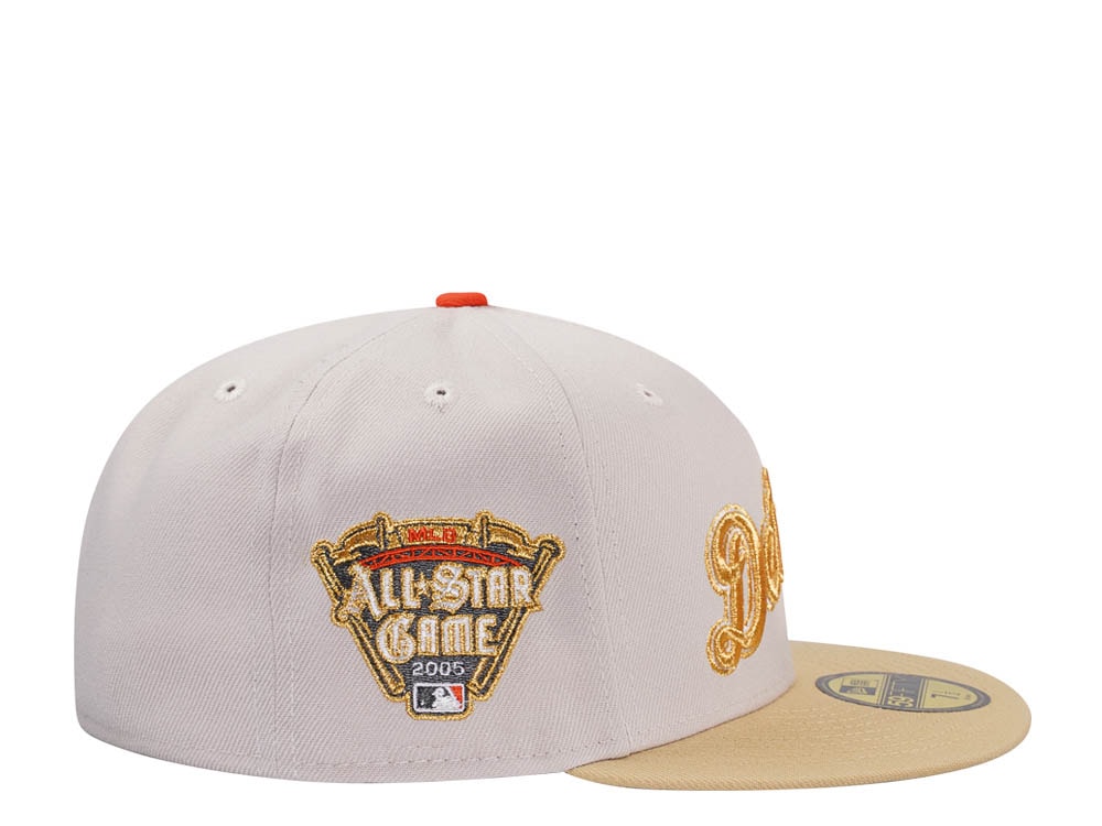 New Era Detroit Tigers All Star Game 2005 Stone Gold Two Tone Edition 59Fifty Fitted Casquette