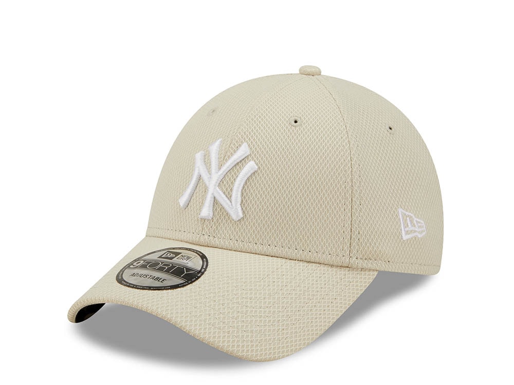New Era New York Yankees Diamond Stone White 9Forty Strapback Casquette