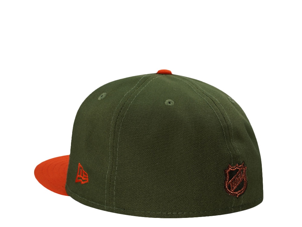 New Era Anaheim Ducks 25th Anniversary Rifle Green Two Tone Edition 59Fifty Fitted Casquette