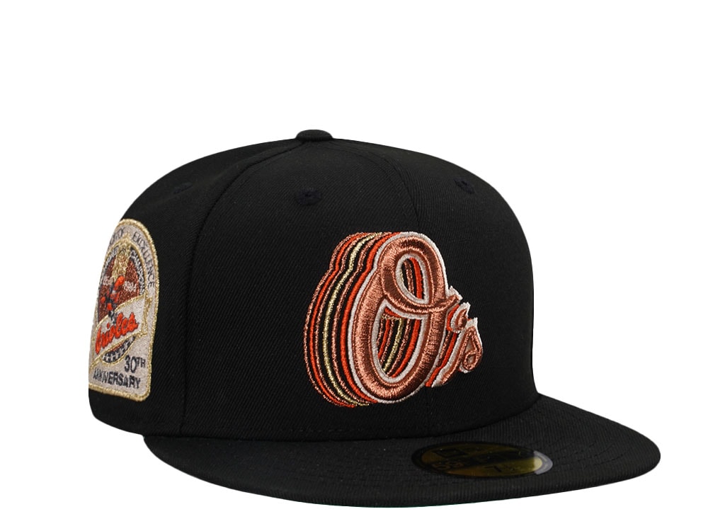 New Era Baltimore Orioles 30th Anniversary Cascading Black Edition 59Fifty Fitted Casquette