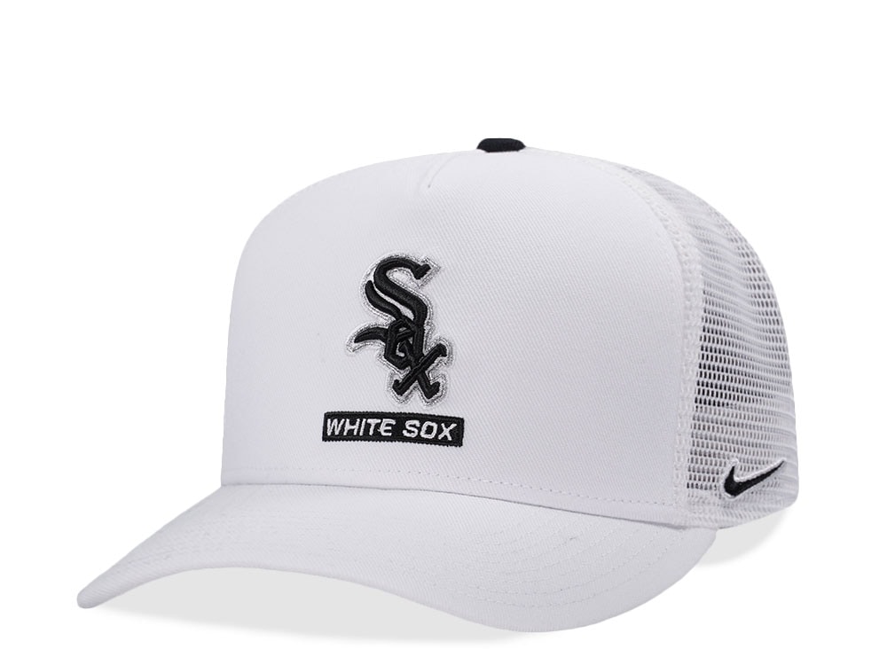 Nike Chicago White Sox Primetime Dri-Fit Rise White Edition Trucker Snapback Casquette