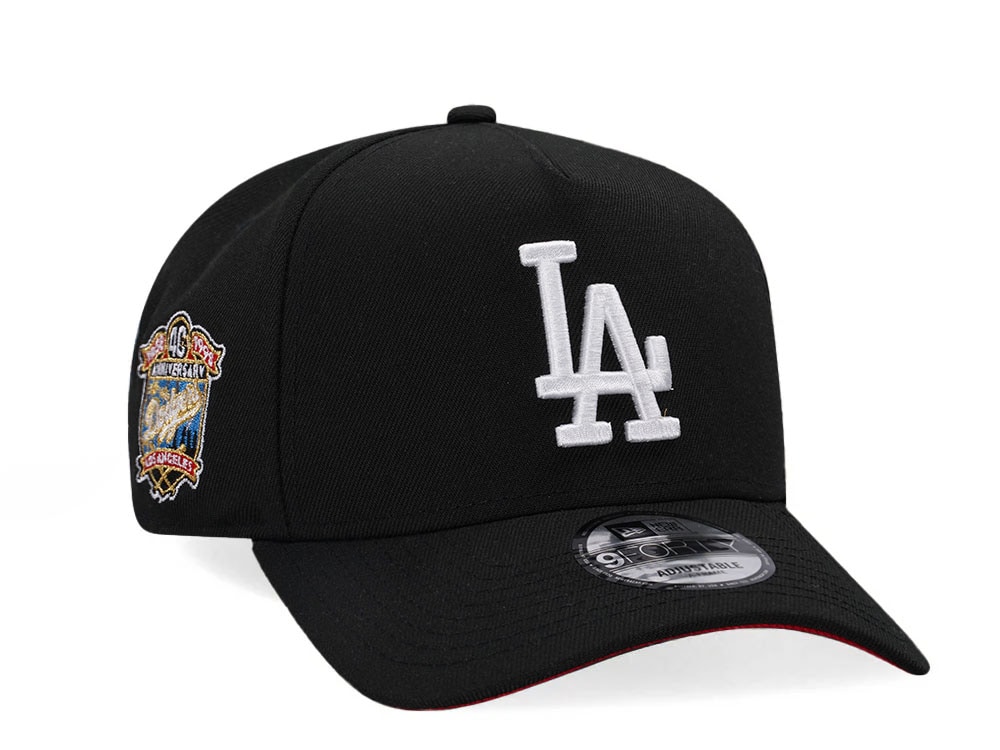 New Era Los Angeles Dodgers 40th Anniversary Black Red 9Forty A Frame Snapback Casquette