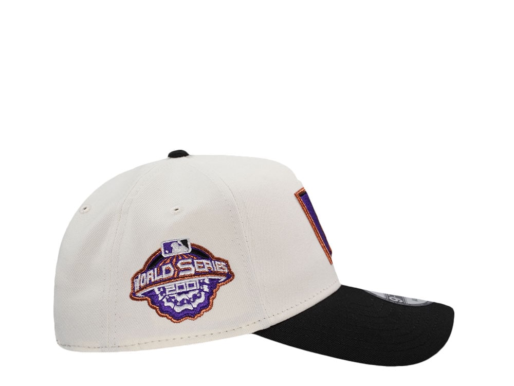 New Era Arizona Diamondbacks World Series 2001 Chrome Two Tone Edition 9Forty A Frame Snapback Casquette