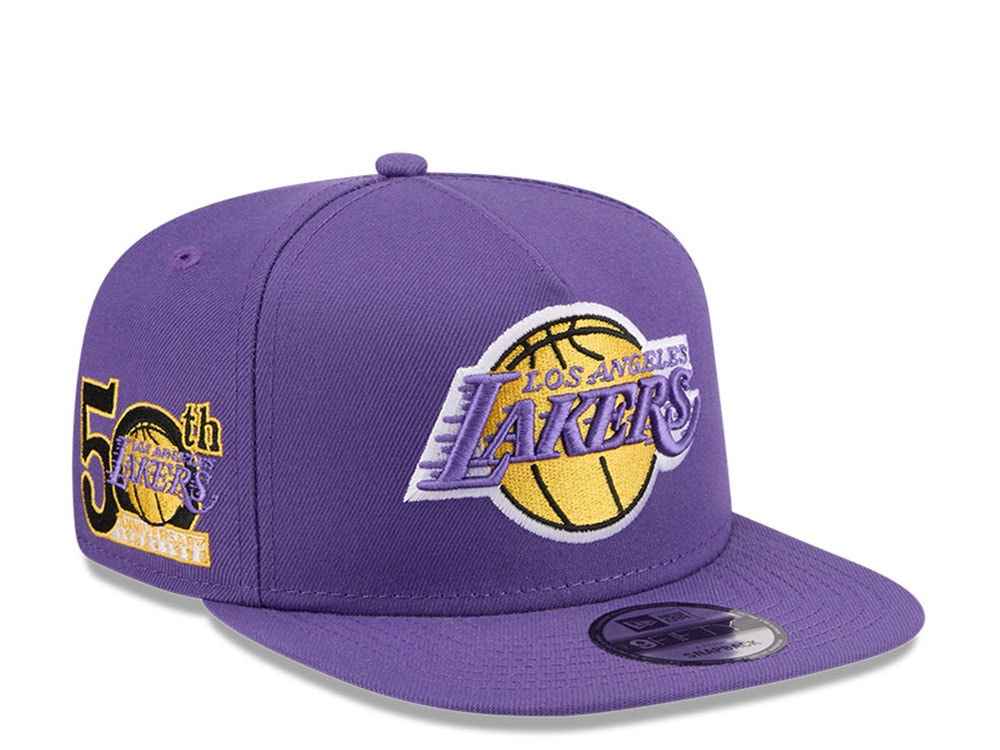 New Era Los Angeles Lakers 50th Anniversary HWC Edition 9Fifty A Frame Snapback Casquette