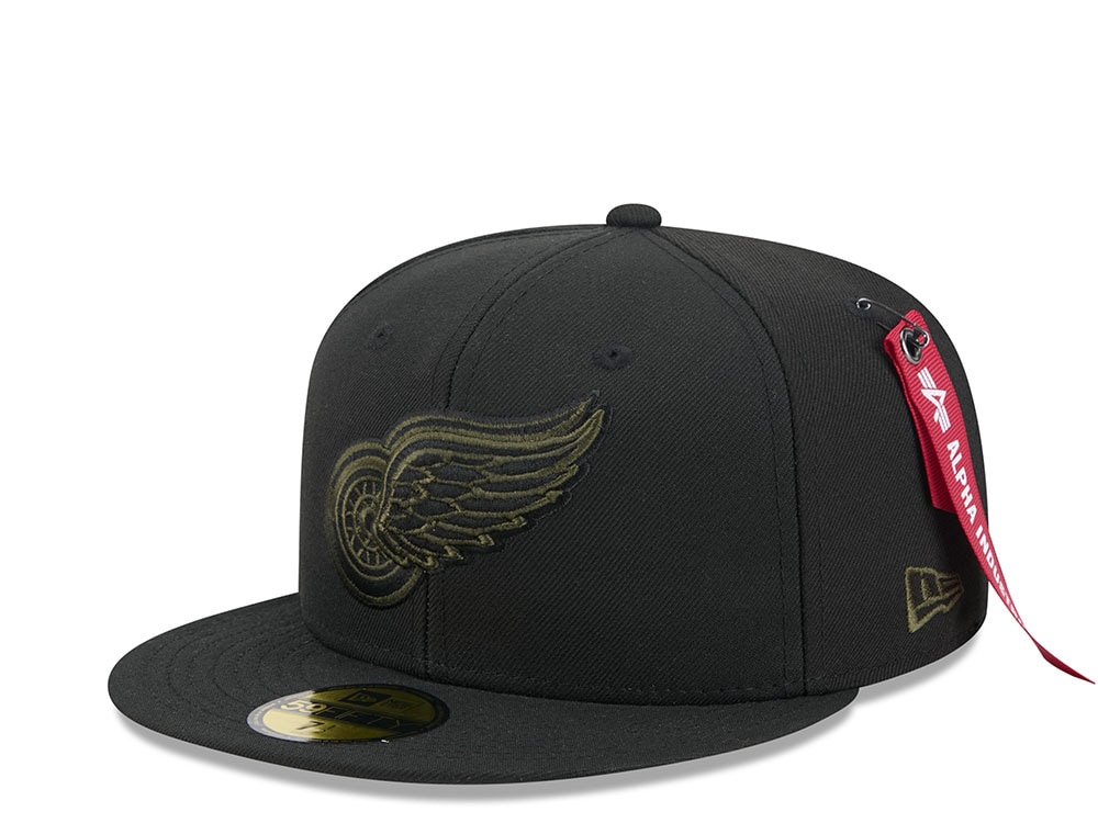 New Era Alpha Industries Detroit Red Wings Navy Prime Edition 59Fifty Fitted Casquette
