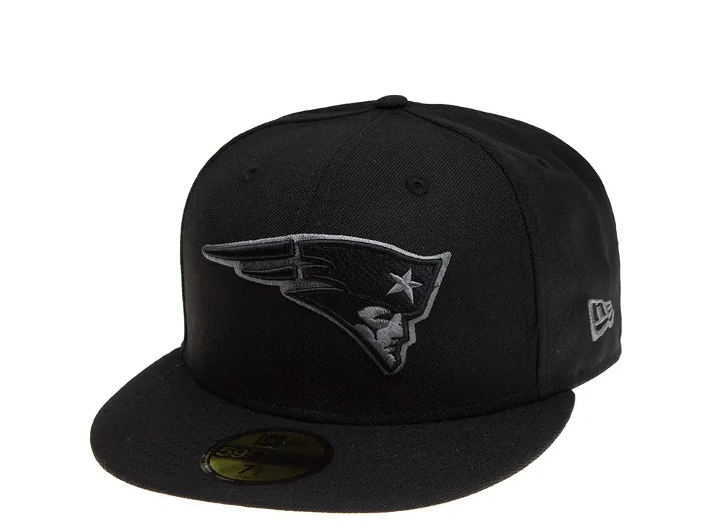 New Era New England Patriots Black & Grey 59Fifty Fitted Casquette
