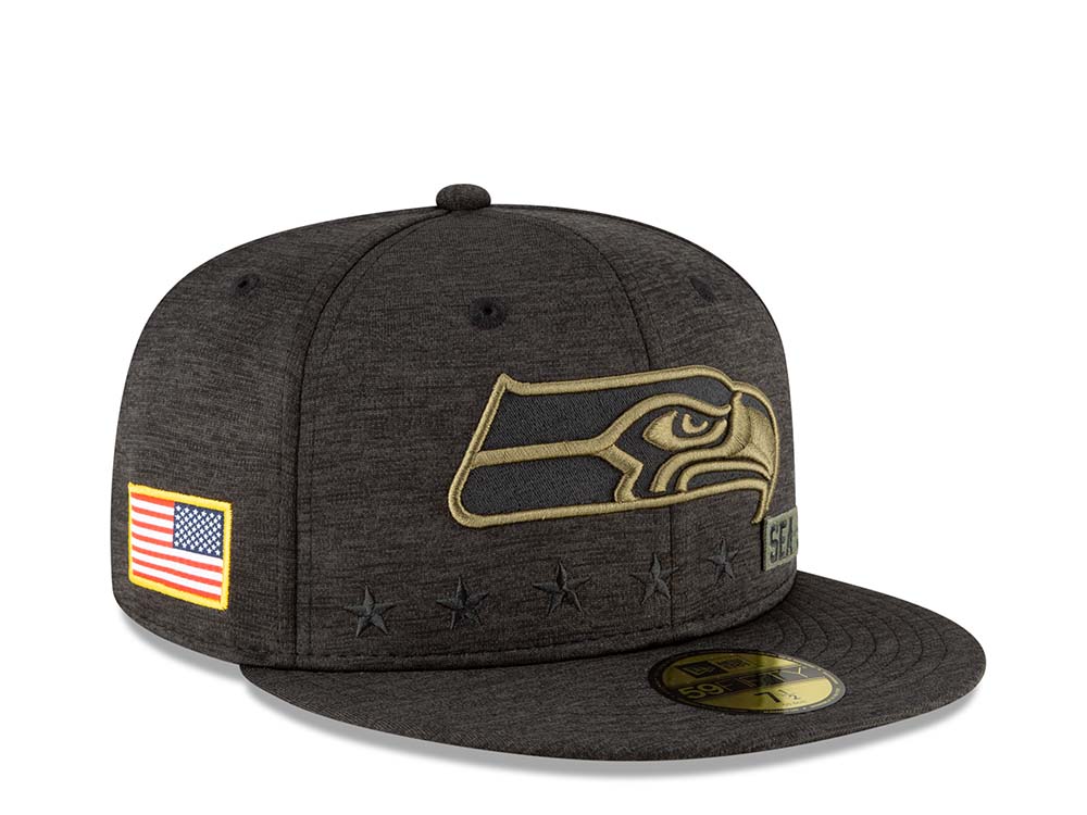 New Era Seattle Seahawks Salute to Service 2020 Fitted 59Fifty Casquette