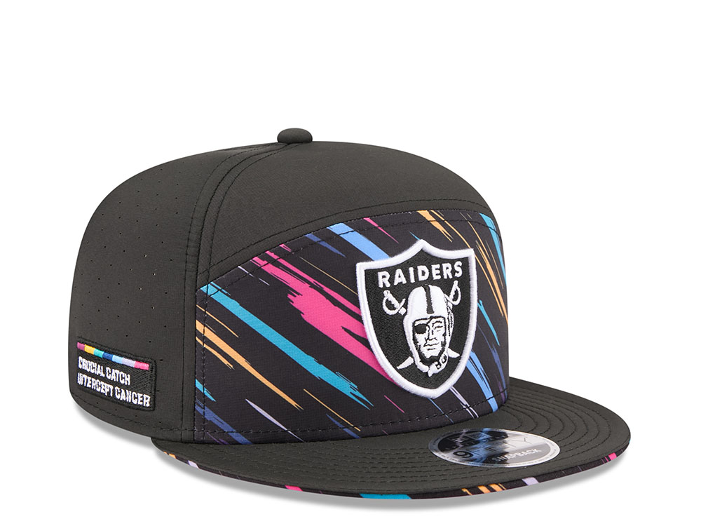 New Era Las Vegas Raiders Crucial Catch 2026 Black Edition 9Fifty Split Panel Snapback Casquette
