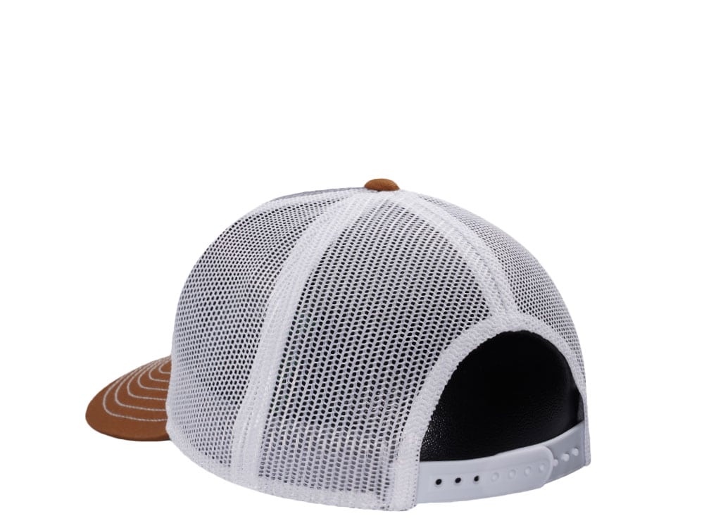 John Deere Patch Gray White Trucker Snapback Casquette