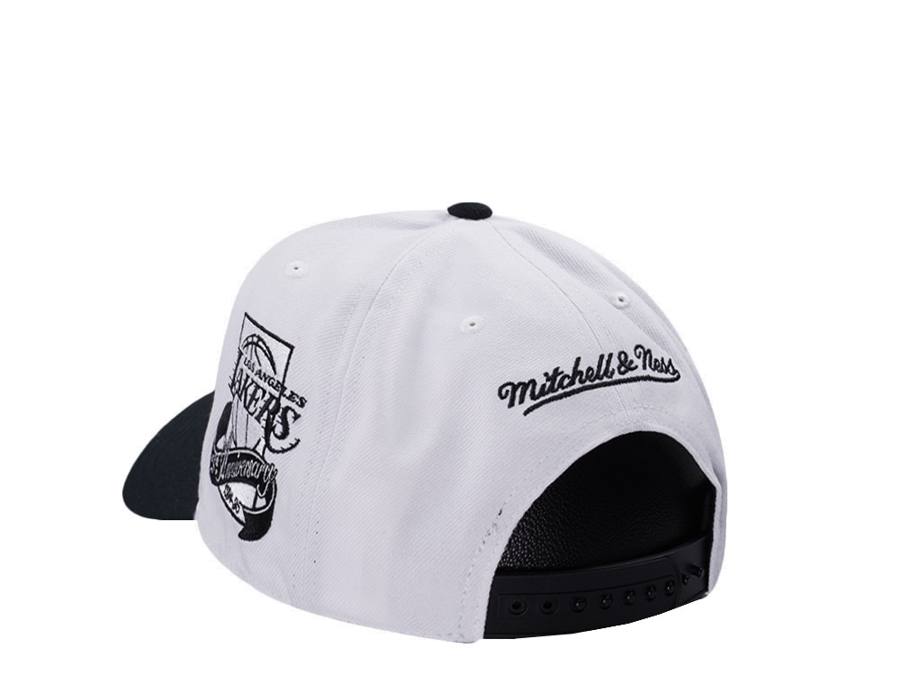 Mitchell & Ness Los Angeles Lakers NBA In The City White Edition Pro Pinch Fit Snapback Casquette