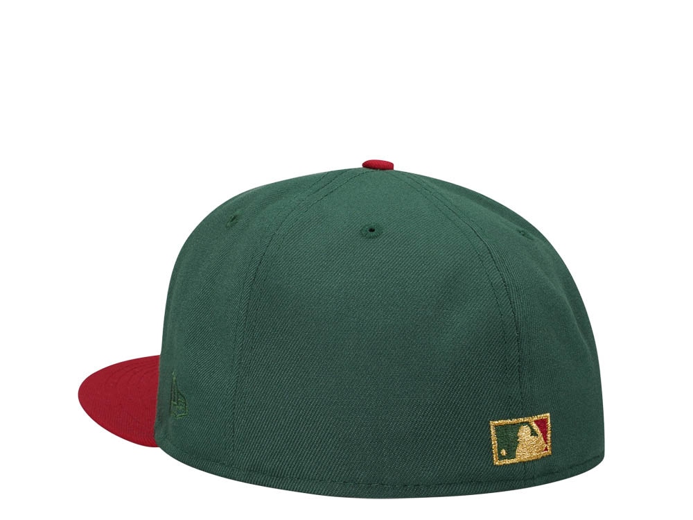 New Era Cleveland Indians 10th Anniversary Gold Prime Two Tone Edition 59Fifty Fitted Casquette
