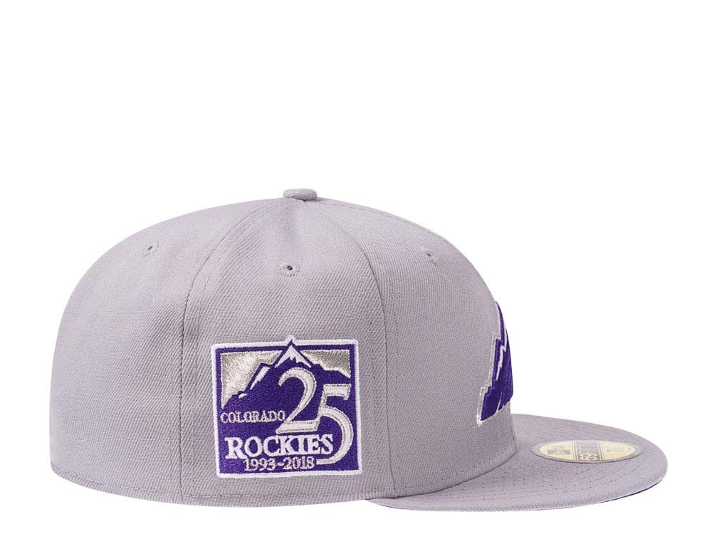 New Era Colorado Rockies 25th Anniversary Fresh Gray Edition 59Fifty Fitted Casquette