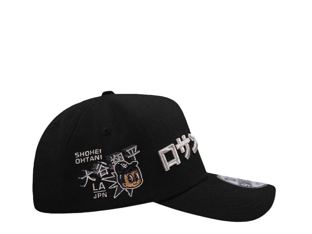 New Era Los Angeles Dodgers Ohtani Silver Black Prime Edition 9Forty A Frame Snapback Casquette