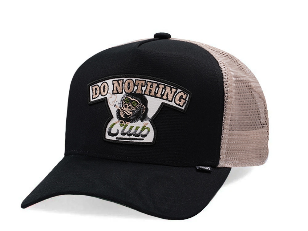Djinns HFT Do Nothing Club Gorilla Black Trucker Snapback Casquette