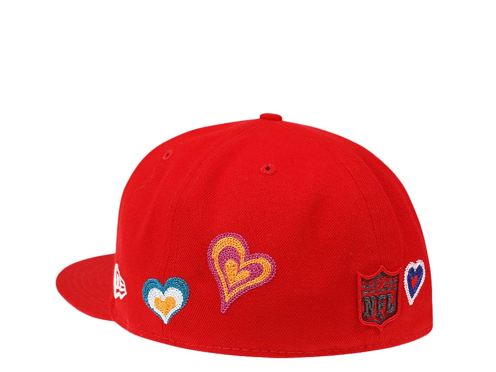 New Era Tampa Bay Buccaneers Red Chainstitchheart Edition 59Fifty Fitted Casquette