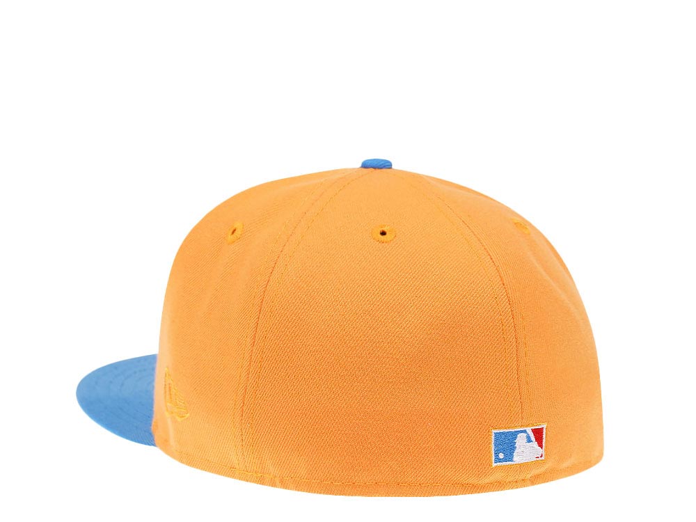New Era Texas Rangers Khaki 40th Anniversary Iced Mango Two Tone Prime Edition 59Fifty Fitted Casquette