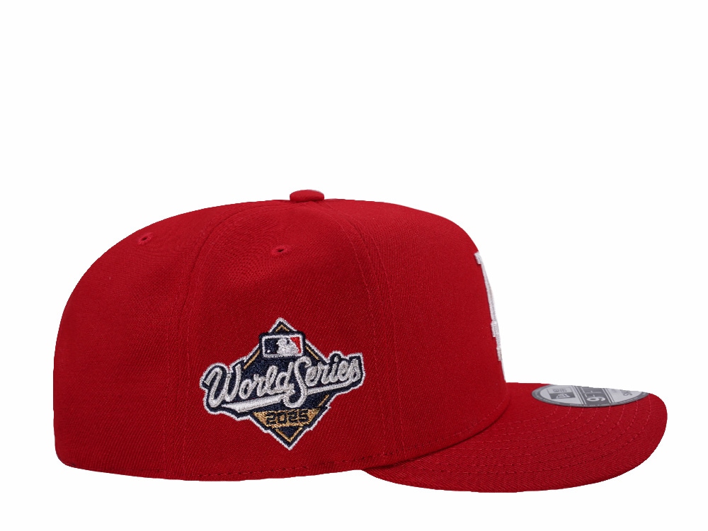New Era Los Angeles Dodgers World Series 2025 Scarlet Prime Edition 9Fifty A Frame Snapback Casquette