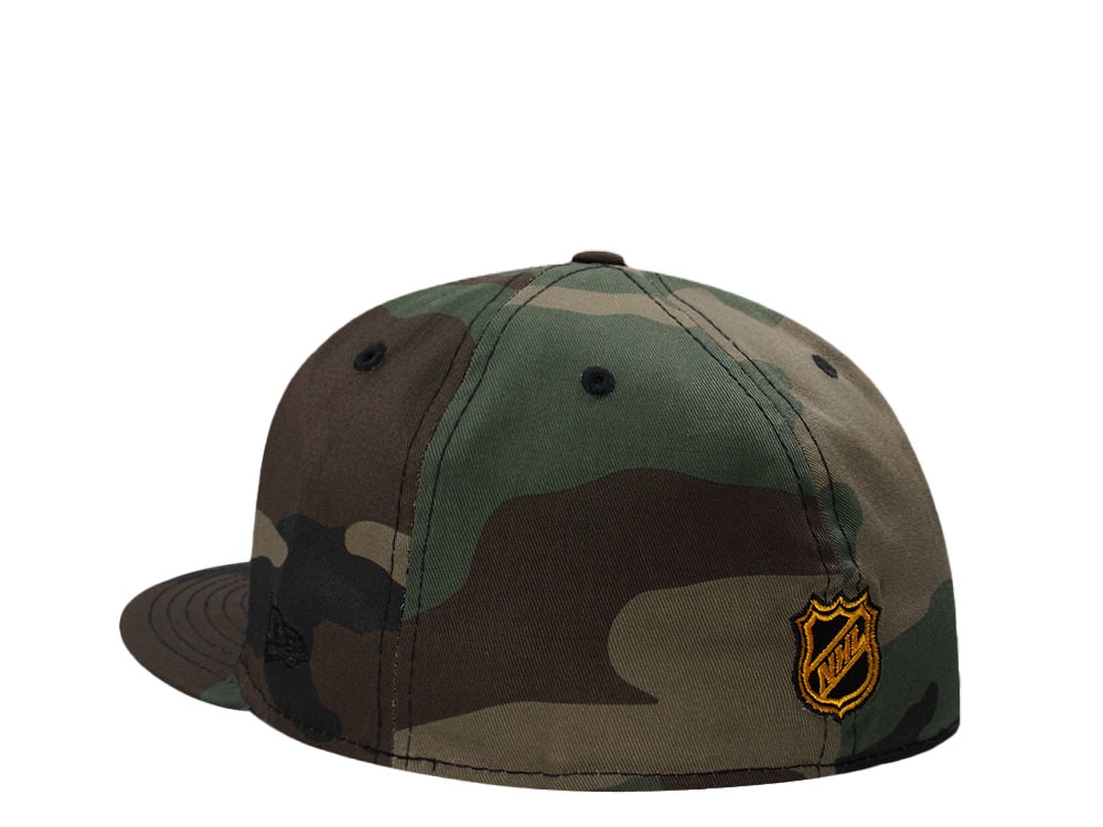 New Era Boston Bruins 50th Anniversary Woodland Camouflage Edition 59Fifty Fitted Casquette