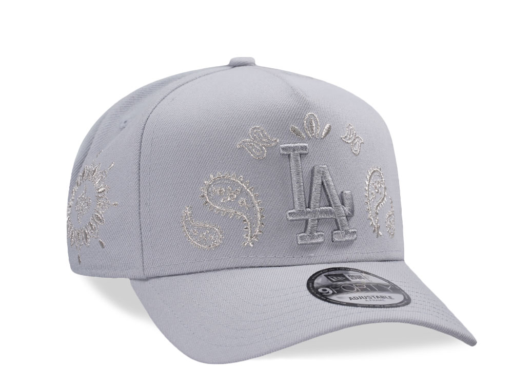 New Era Los Angeles Dodgers MLB Rear Arch Gray Edition 9Forty A Frame Snapback Casquette