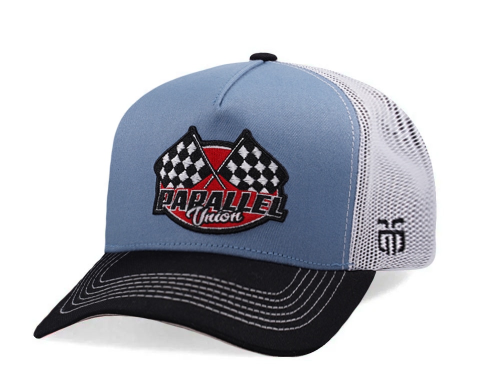 Parallel Union Racing Patch Blue Edition Trucker Snapback Casquette