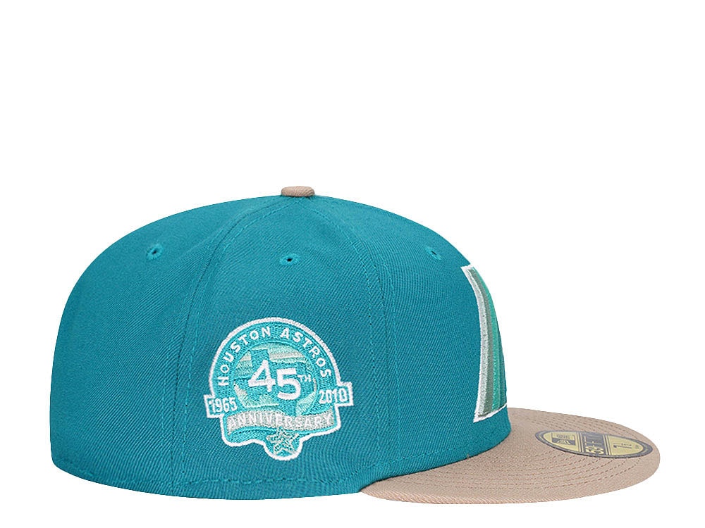 New Era Houston Astros 45th Anniversary Aqua Mint Prime Two Tone Edition 59Fifty Fitted Casquette