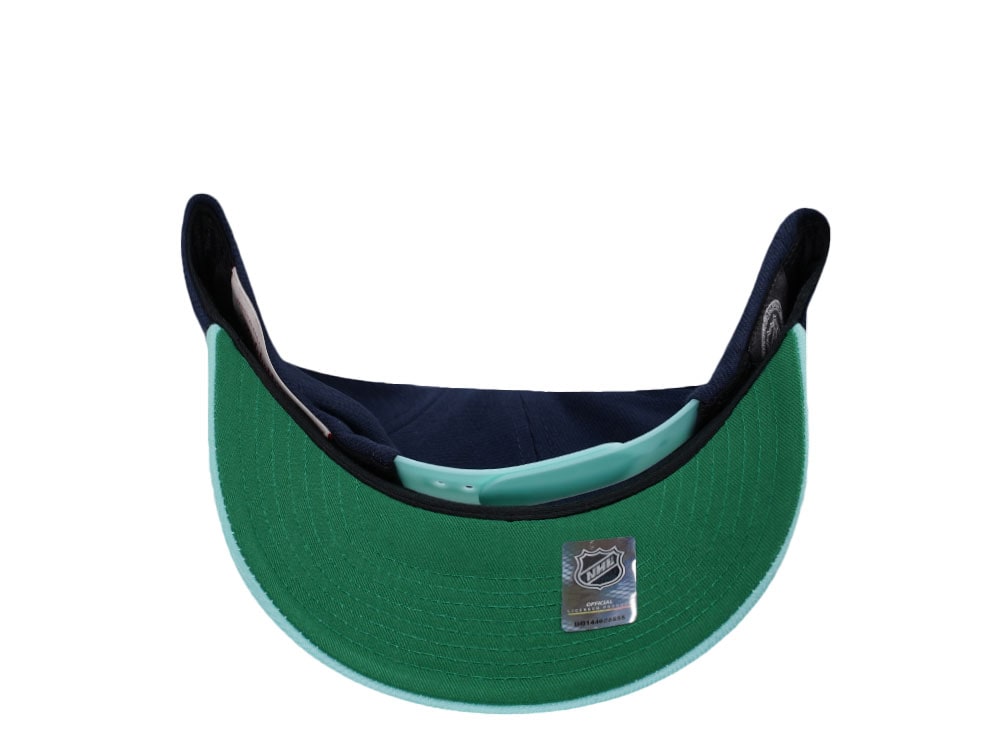 Mitchell & Ness Seattle Kraken Pro Crown Fit Navy Snapback Casquette